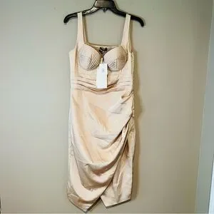 Lavish Alice | Dresses | Lavish Alice Wrap Dress Cream Color Size 8 |  Poshmark